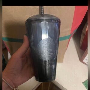 Starbucks Black Tumbler with Straw - 16 ounce - NWT